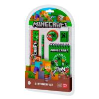 5 - dílná psací souprava Minecraft , Barva - Zelená