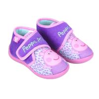 papuče Peppa Pig , Velikost boty - 21 , Barva - Růžovo-fialová