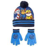 Čiapky a rukavice Tlapková Patrola , Velikost čepice - 52-54 , Barva - Modrá