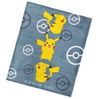 Deka Pokémon Detektív Pikachu , Barva - Šedá , Rozměr textilu - 130x160