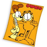 Deka Garfield a kamarát Odie , Barva - Oranžová , Rozměr textilu - 150x200