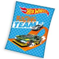 Deka Hot Wheels Nebezpečná Jazda , Barva - Modrá , Rozměr textilu - 150x200