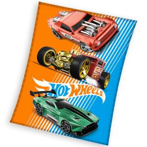 Deka Hot Wheels Retro , Barva - Oranžovo-modrá , Rozměr textilu - 130x160