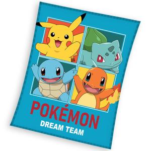 Deka Pokémon Tým Snů , Barva - Modro-zelená , Rozměr textilu - 130x160