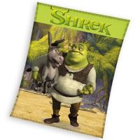 Deka Shrek a Oslík , Barva - Zelená , Rozměr textilu - 130x160