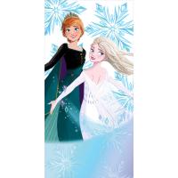 Detská osuška Ľadové Kráľovstvo Princezné Anna a Elsa , Barva - Světlo modrá , Rozměr textilu - 70x140