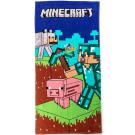 Osuška Minecraft Objev svůj Svět , Barva - Barevná , Rozměr textilu - 70x140