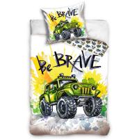 Povlečení Jeep Be Brave , Barva - Bielo-žltá , Rozměr textilu - 140x200