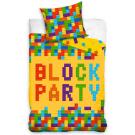 Povlečení Stavebnice Block Party , Barva - Žltá , Rozměr textilu - 140x200