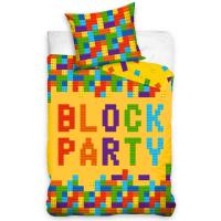 Povlečení Stavebnice Block Party , Barva - Žltá , Rozměr textilu - 140x200