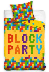 Povlečení Stavebnice Block Party , Barva - Žltá , Rozměr textilu - 140x200