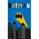 Ručníček Batman Gotham City 30x50 cm , Barva - Modrá , Rozměr textilu - 30x50