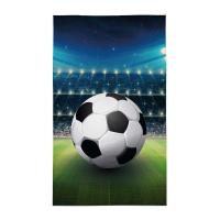 Ručník Fotbalový míč , Barva - Tmavo modrá , Rozměr textilu - 30x50