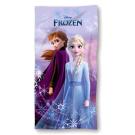 Osuška Micro Ledové Království Anna a Elsa , Barva - Fialová , Rozměr textilu - 70x140