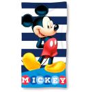 Osuška Micro Mickey proužky , Barva - Bielo-modrá , Rozměr textilu - 70x140