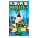 Osuška Micro Minecraft Survival Mode , Barva - Světlo modrá , Rozměr textilu - 70x140