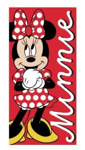 Osuška Minnie red , Barva - Červená , Rozměr textilu - 70x140