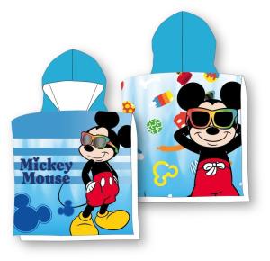 Pončo Mickey blue , Barva - Modrá , Rozměr textilu - 55x110