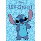 Fleece deka Lilo and Stitch modrá , Barva - Světlo modrá , Rozměr textilu - 100x140