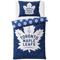 Hokejové povlečení NHL Toronto Maple Leafs , Barva - Modro-bílá , Rozměr textilu - 140x200