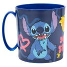 Hrneček Lilo a Stitch , Velikost lahve - 390 ml , Barva - Tmavo modrá