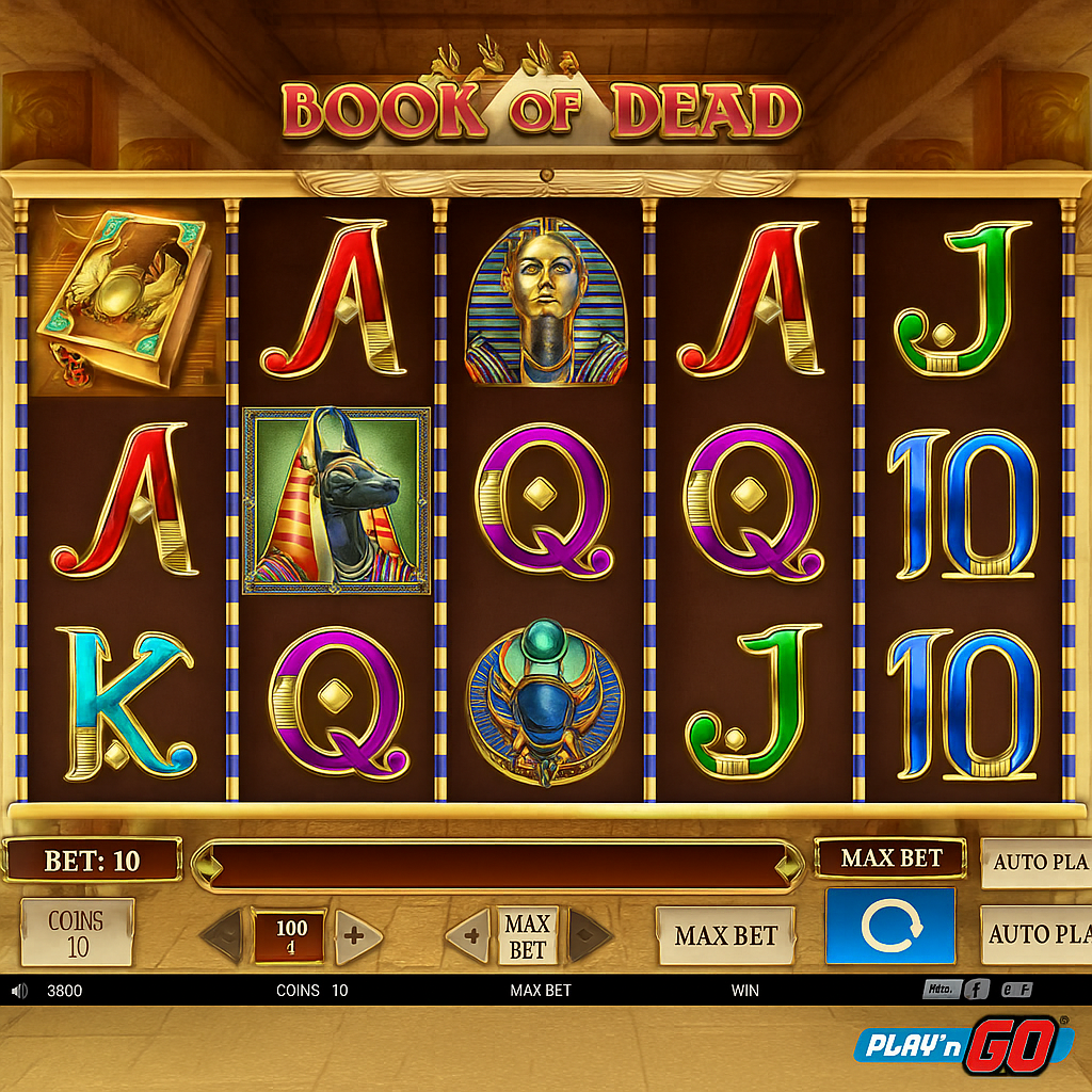 Eurogold - Book of Dead Slot Game - Play'n GO Automat