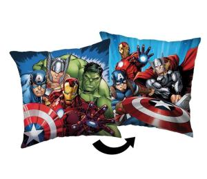 Mikroplyšový polštářek Avengers Heroes 03 Polyester, 40/40 cm , Barva - Modrá , Rozměr textilu - 40x40