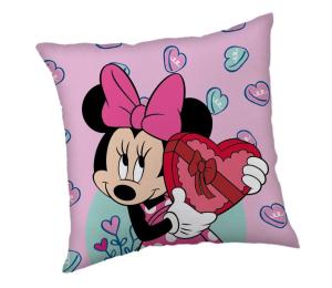 Mikroplyšový polštářek Minnie Purple  Polyester, 40/40 cm , Barva - Ružová , Rozměr textilu - 40x40