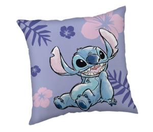 Mikroplyšový povlak na polštářek Lilo and Stitch  Polyester, 40/40 cm , Barva - Fialová , Rozměr textilu - 40x40