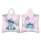 Pončo Lilo and Stitch Pink , Barva - Svetlo ružová , Rozměr textilu - 50x115