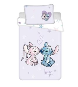 Povlečení do postýlky Lilo and Stitch Purple baby , Barva - Svetlo fialová , Rozměr textilu - 100x135