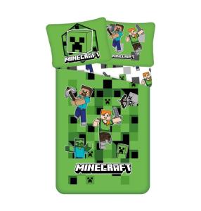 Povlečení Minecraft Out of the Box , Barva - Zelená , Rozměr textilu - 140x200