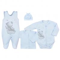 Dojčenská súprava Koala Angel 4-dielna , Velikost - 56 , Barva - Modrá