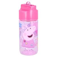 Fľaša PEPPA PIG junior , Velikost lahve - 430 ml , Barva - Ružová