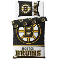 Mikroplyšové obliečky NHL Boston Bruins , Barva - Černo-žlutá , Rozměr textilu - 140x200