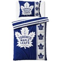 Mikroplyšové obliečky NHL Toronto Maple Leafs Belt , Barva - Modro-bílá , Rozměr textilu - 140x200