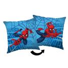 Mikroplyšový polštářek Spiderman Blue 05 Polyester, 40/40 cm , Barva - Modrá , Rozměr textilu - 40x40