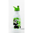 Nerezová fľaša na pitie Panda , Velikost lahve - 500 ml , Barva - Bielo-zelená