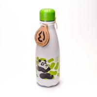 Nerezová Termo fľaša na pitie Panda , Velikost lahve - 350 ml , Barva - Bielo-zelená