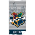 Osuška Harry Potter Rokfortský Hrad , Barva - Šedá , Rozměr textilu - 70x140