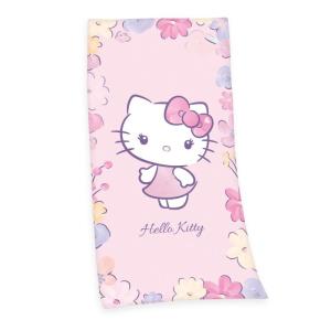 Osuška Hello Kitty , Barva - Svetlo ružová , Rozměr textilu - 75x150