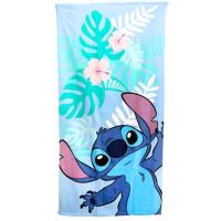 Osuška Lilo a Stitch príroda , Barva - Tyrkysová , Rozměr textilu - 70x140