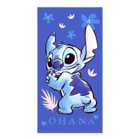 Osuška Lilo a Stitch Ohana , Barva - Fialová , Rozměr textilu - 70x140