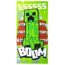 Osuška Minecraft , Barva - Zelená , Rozměr textilu - 70x140