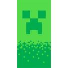 Osuška Minecraft Digital Creeper , Barva - Zelená , Rozměr textilu - 70x140