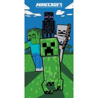 osuška Minecraft Mobi Útočí , Barva - Modro-zelená , Rozměr textilu - 70x140