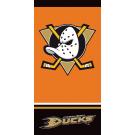 Osuška NHL Anaheim Ducks , Barva - Oranžová , Rozměr textilu - 70x140