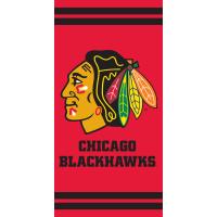 Osuška NHL Chicago Blackhawks , Barva - Červená , Rozměr textilu - 70x140