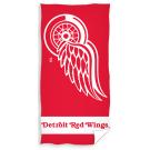 Osuška NHL Detroit Red Wings , Barva - Červená , Rozměr textilu - 70x140