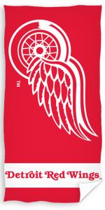 Osuška NHL Detroit Red Wings , Barva - Červená , Rozměr textilu - 70x140